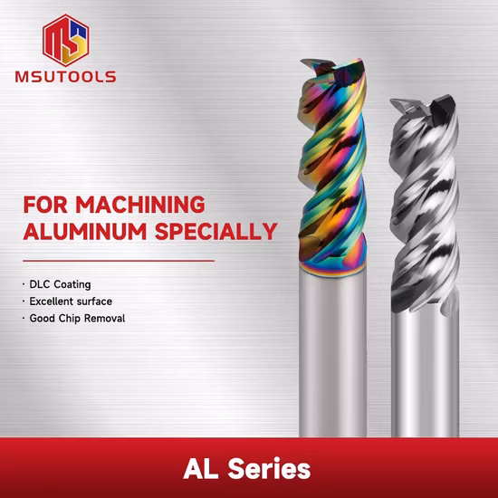 Schneiden von flachen CNC-Bits, Kugelkopf-Schaftfräsern, Fräsern, Aluminium-Fräser, Fresa Herramientas, allgemeiner 4-schneidiger Hartmetall-Schaftfräser